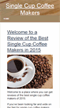 Mobile Screenshot of bestsinglecupcoffeemakerreview.com