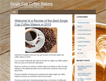 Tablet Screenshot of bestsinglecupcoffeemakerreview.com